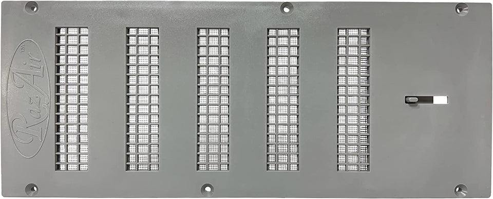 RazAir Foundation Vent front view shows durable weatherproof ABS construction.