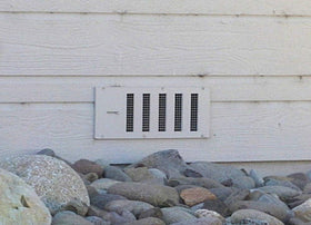 RazAir Foundation Vent exterior wall mounting for outdoor use.