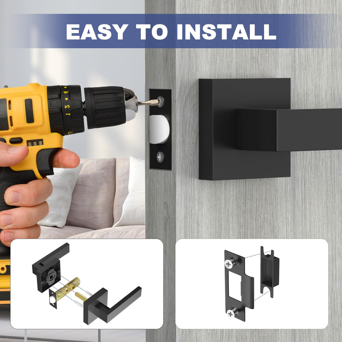 RAZCC hardware kit includes latch, strike plate, screws and instructions
