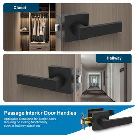 RAZCC interior hardware with adjustable latch fits standard doors