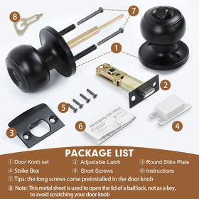RAZCC locking privacy knob full assembly demonstrates easy installation and secure privacy