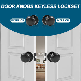 RAZCC Passage knob installation image with included hardware for quick setup