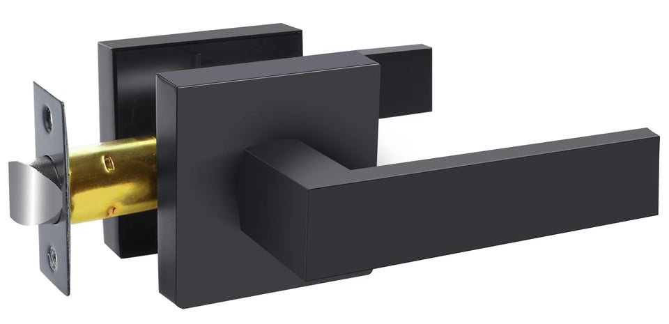 RAZCC Passage Door Lever in matte black ideal for hallway access and modern interiors.