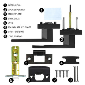 RAZCC reversible interior lever shown for left- and right-handed door installation
