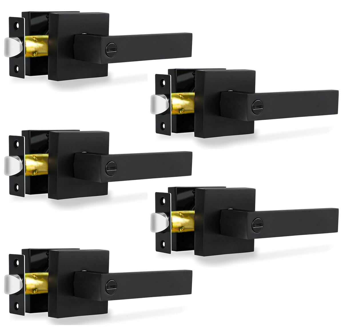 RAZCC privacy lever in matte black provides private room control