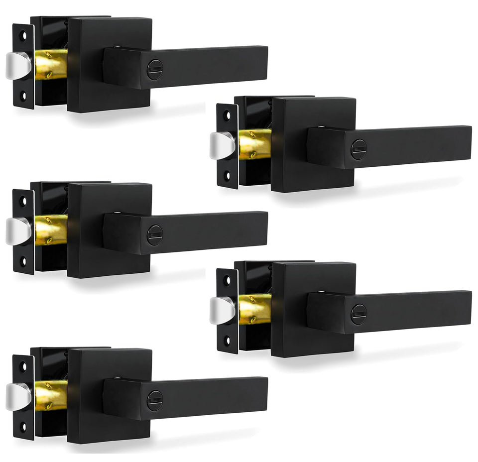 RAZCC privacy lever in matte black provides private room control