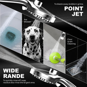 Razime handheld with 10 settings for customizable spray.
