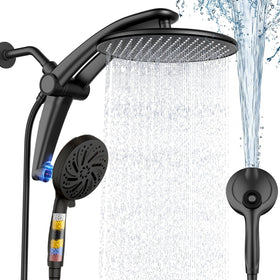 Razime magnetic dual shower head with secure docking for effortless transitions between modes