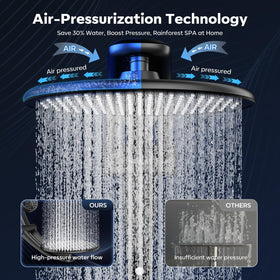 Razime nine-spray handheld with turbo streams for versatile cleaning modes