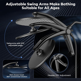 Razime one-piece adjustable stand for precise rainfall angle