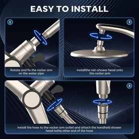 Razime tool-free installation in three steps for quick setup.