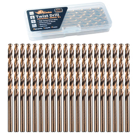 RCINDUS 3/16 inch cobalt drill bit set ready for precise metal hole starts.