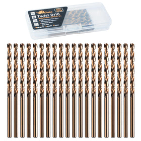RCINDUS 5/32in cobalt drill bits set in case for easy storage and access