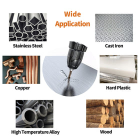 RCINDUS stainless steel drilling with cobalt bit in tough metal work