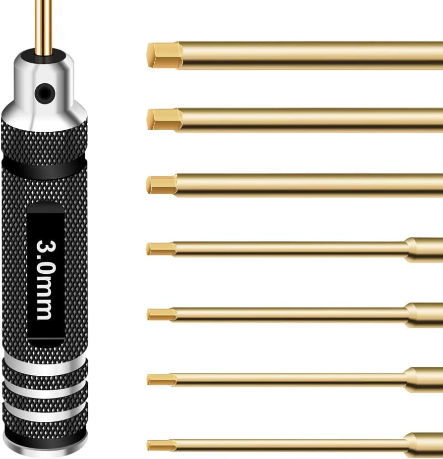 RCpow 2.5mm hex driver demonstrating durable tip for RC tasks