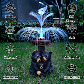RCTTICUU day-to-night garden ornament enhances curb appeal.