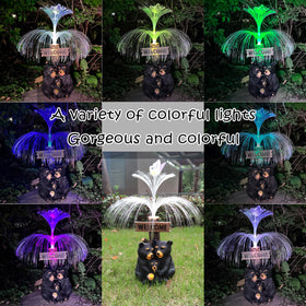RCTTICUU solar panel decor powers eco-friendly outdoor lighting all day.