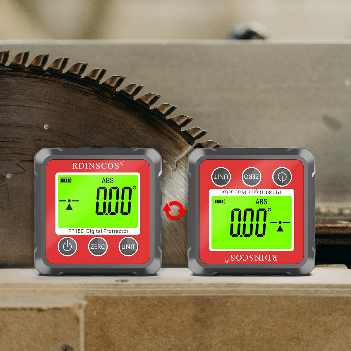 RDINSCOS table saw protractor for precise bevels in woodworking