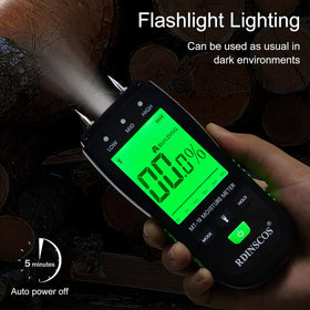 RDINSCOS Wood Moisture Meter softwood use helps gauge readiness of softwood.