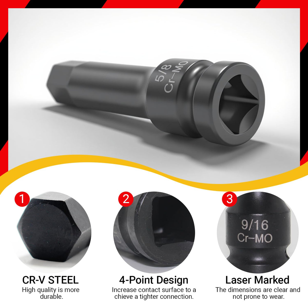 RDTRDT 1/2-inch drive handles high torque for tough vehicle repairs.