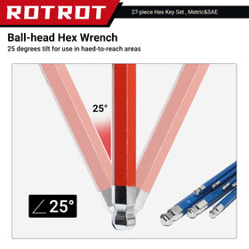 RDTRDT ball head design enables 25-degree entry in confined areas.
