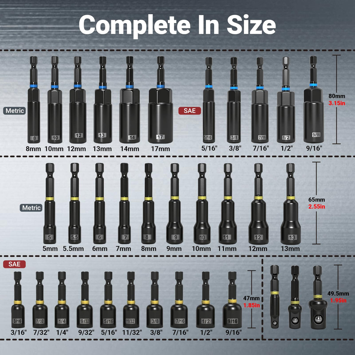 RDTRDT drill extensions and bit holders enable deep access in tight spaces