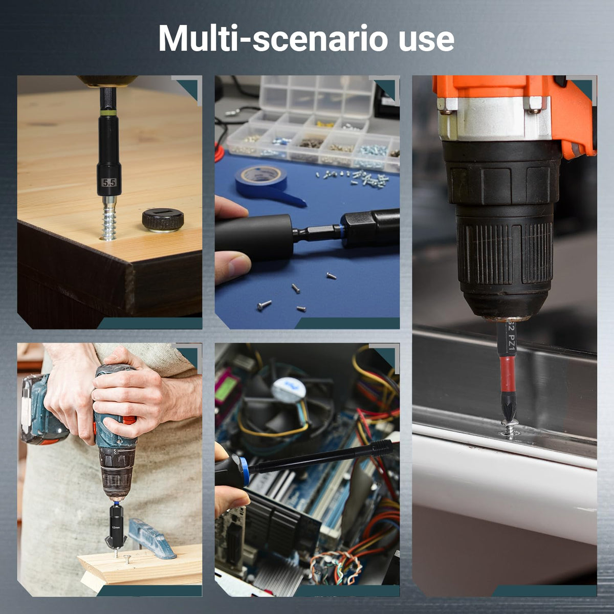 RDTRDT embedded magnets securely hold screws during impact driving