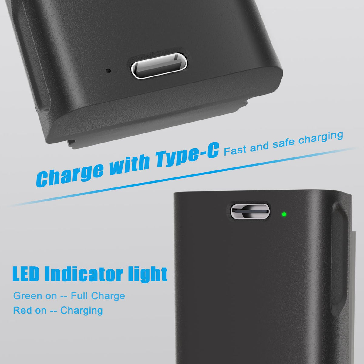REACELL E340 LED indicator shows charging status clearly