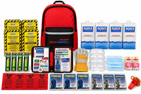 Ready America 70380 backpack with emergency kit for family disaster readiness.