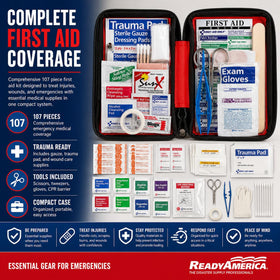 Ready America 70380 survival blankets for warmth in cold or stressful events.