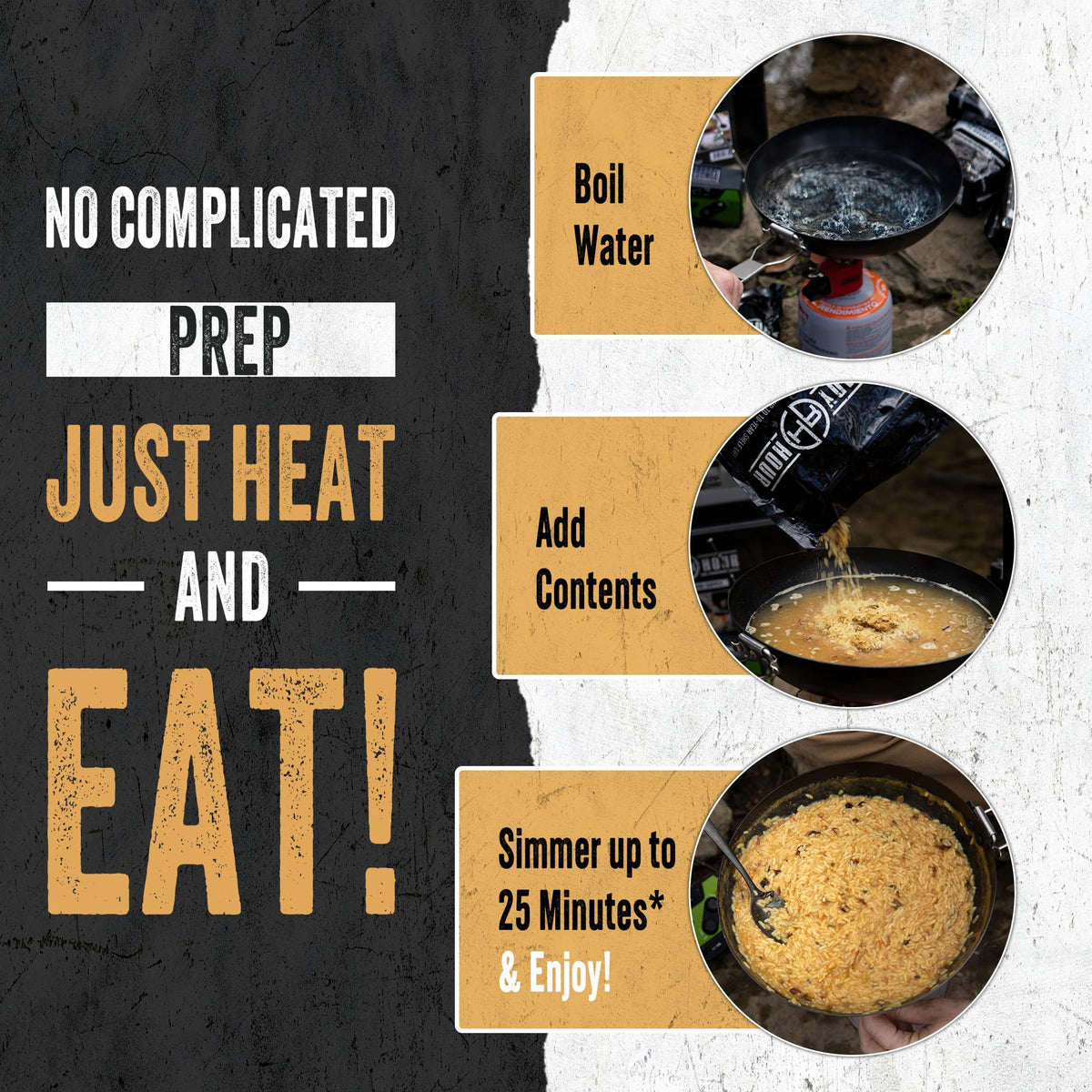 Ready Hour black beans pouch provides hearty plant-based protein for ready-to-eat meals.