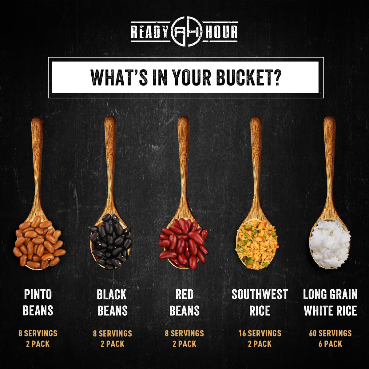 Ready Hour long-grain white rice pouch supports simple, fast meals during emergencies.