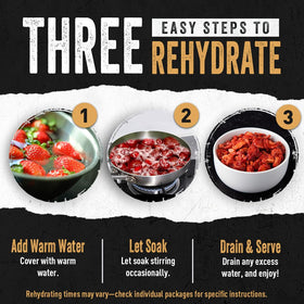 Ready Hour seven resealable pouches enabling portion control and leftovers.