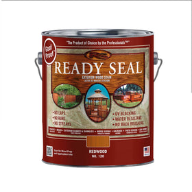 Ready Seal 120 Redwood exterior stain on a deck highlighting natural grain with UV protection