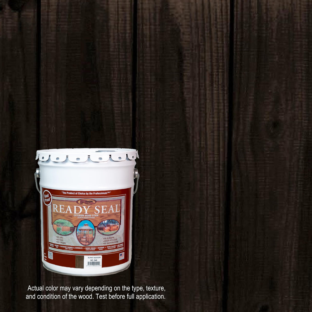 Ready Seal application on a fence delivers even coverage with no laps.