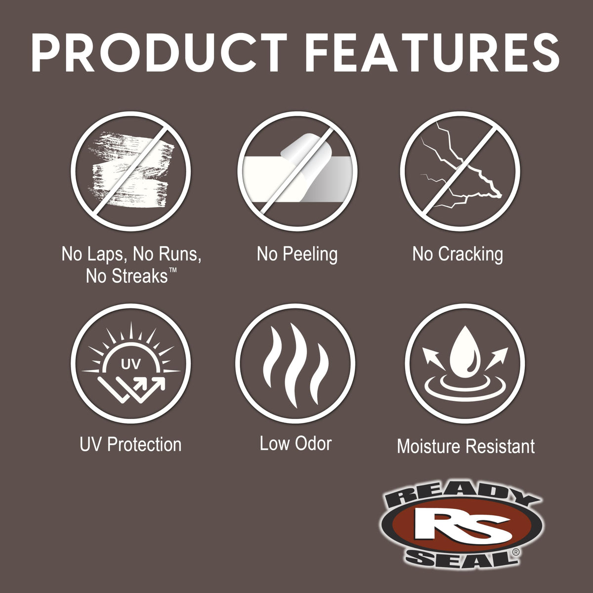 Ready Seal provides quick rain resistance after application for scheduling ease
