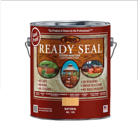 Ready Seal exterior wood stain in Natural Light Oak highlights grain while protecting wood.