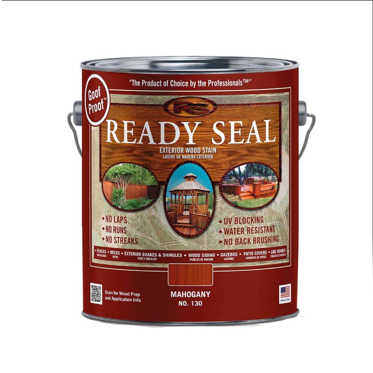 Ready Seal Mahogany exterior stain can shows rich color with durable protection.