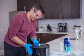 ReadyRefresh cold water after cleaning conveys refreshed, crisp drinking experience