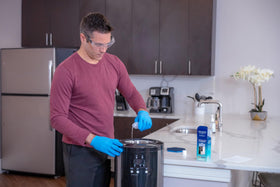 ReadyRefresh dispenser cleanliness scene emphasizing refreshed taste and pristine surfaces