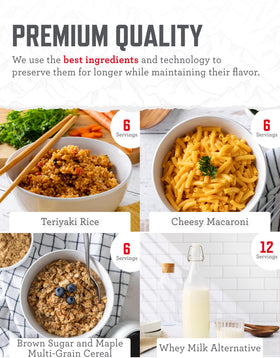 ReadyWise cheesy macaroni protein meal option for quick sustenance.