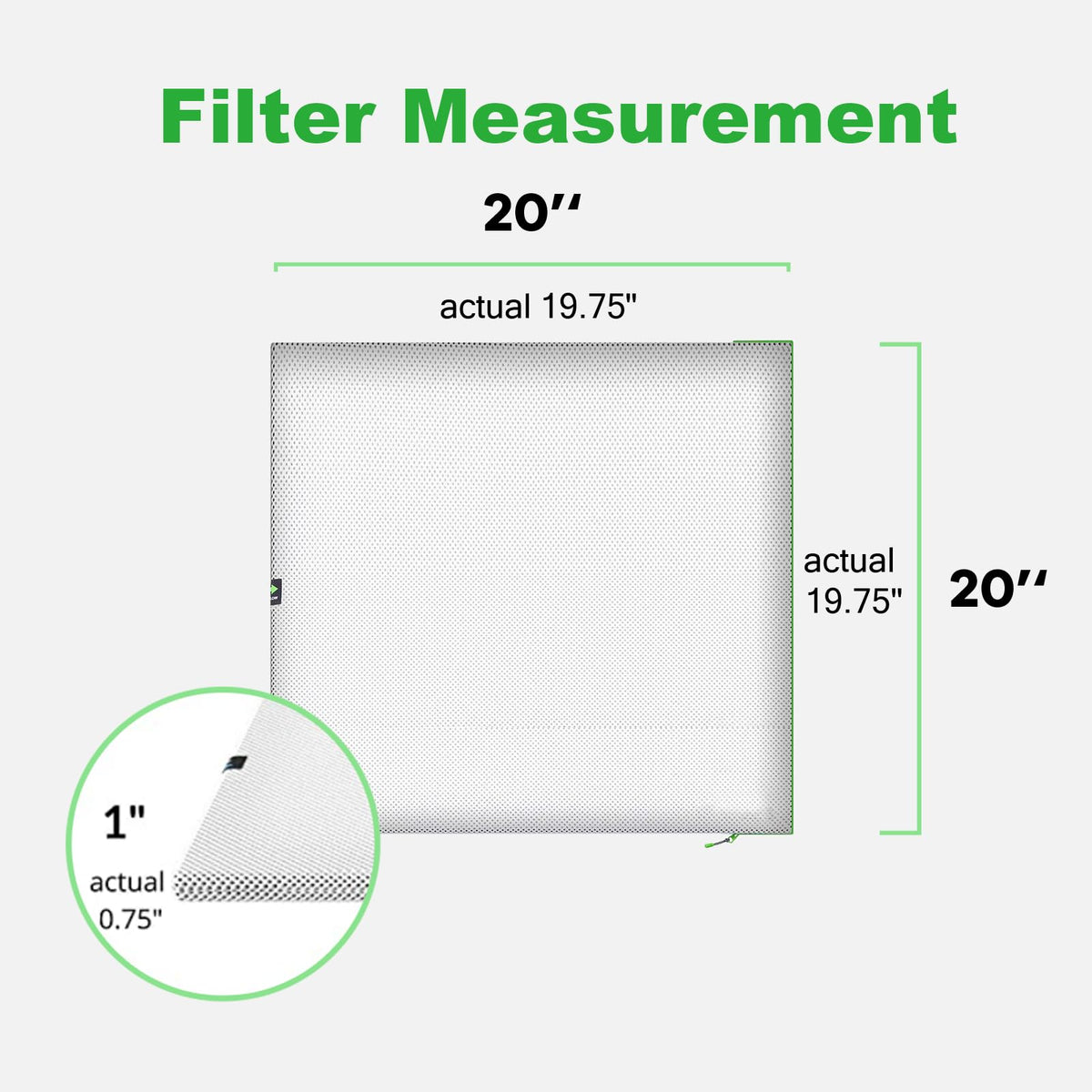 REAIR 20x20x1 with MERV 8 balance of filtration and airflow