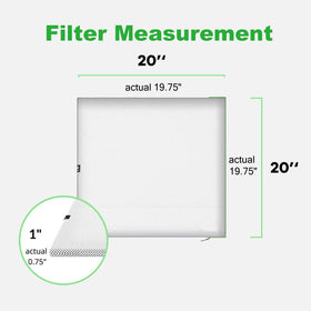 REAIR 20x20x1 with MERV 8 balance of filtration and airflow