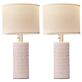 Reaketon ceramic lamp with E26 socket compatibility for versatile bulbs.