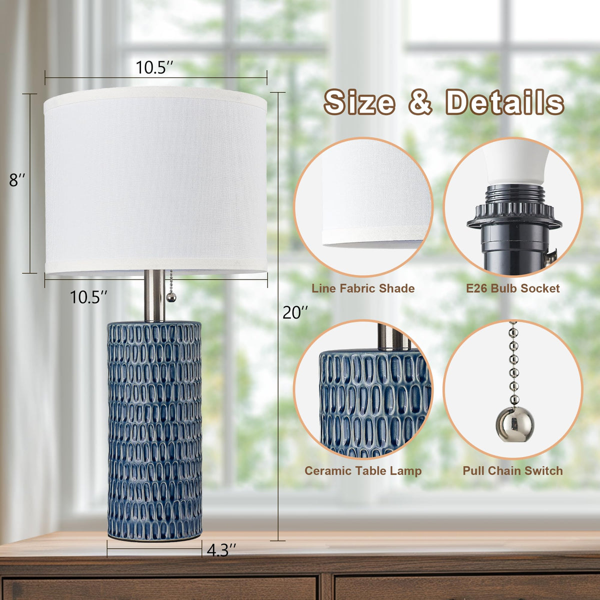 Reaketon E26 base supports LED and other bulbs.