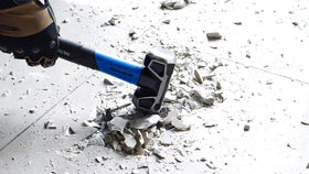 REAL STEEL Sledge Hammer 3lb textured handle ensures secure grip even with gloves