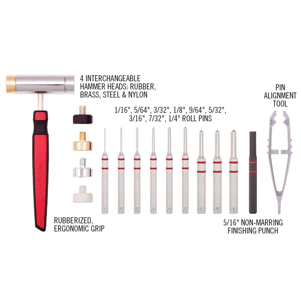 Real Avid interchangeable hammer heads demonstrate versatile control for various hits
