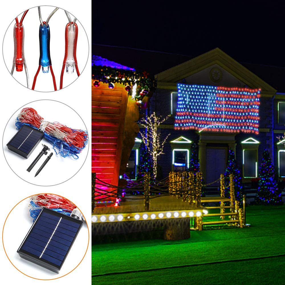 Realization 420-led solar flag lights delivering vivid, energy-efficient lighting for evenings