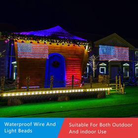 Realization solar-powered flag garden light brightens pathways with national pride
