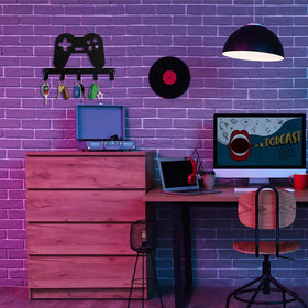 Reallnaive teen room decor hook adds gamer flair and organization.